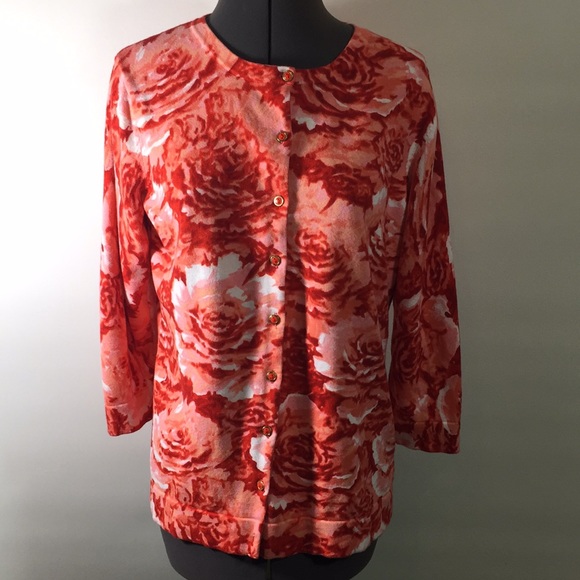 Isaac Mizrahi Tops - Isaac Mizrahi Button Front Light Weight Sweater